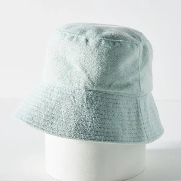 NWT Anthropologie Blue Terry  Cloth Bucket Hat main image 5